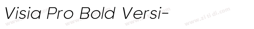 Visia Pro Bold Versi字体转换